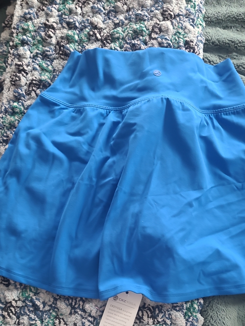CRZ YOGA Bright Blue Circle Skirt
